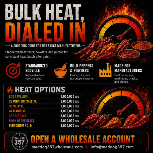 Bulk Heat, Dialed In: A Sourcing Guide for Hot Sauce Manufacturers