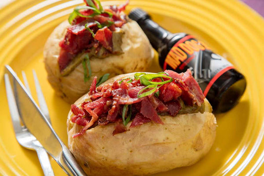 Burning Bacon and Avo Baked Potato