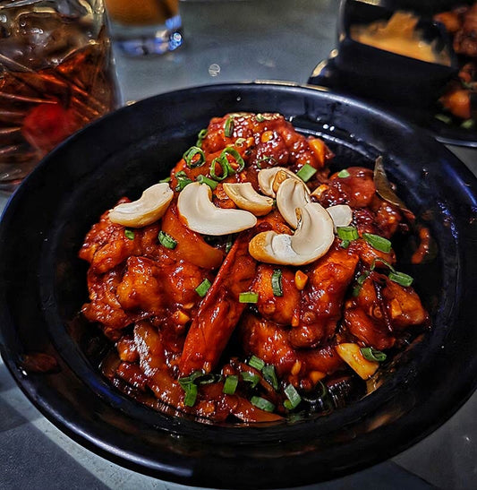 Delicious Cashew Chicken Bites with Mad Dog 357 Ghost Pepper Edition