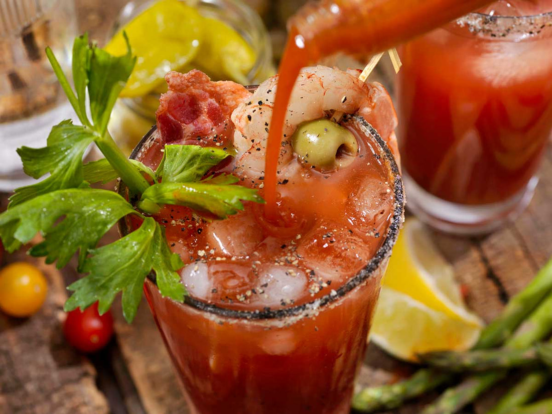 Fiery Bloody Mary with Mad Dog 357 Sriracha Hot Sauce