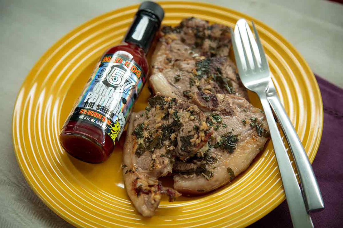 Garlicky Ghost Lamb Chops