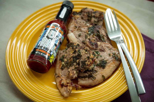 Garlicky Ghost Lamb Chops