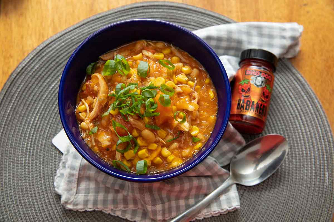 Hellishly Hot Habanero Chicken Chili
