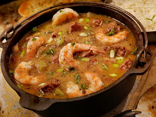 Mad Dog 357 Ghost Pepper Shrimp and Sausage Gumbo