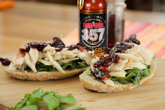 Mad Dog 357 Pure Gold Mango Peach Edition Spicy Turkey and Bacon Panini