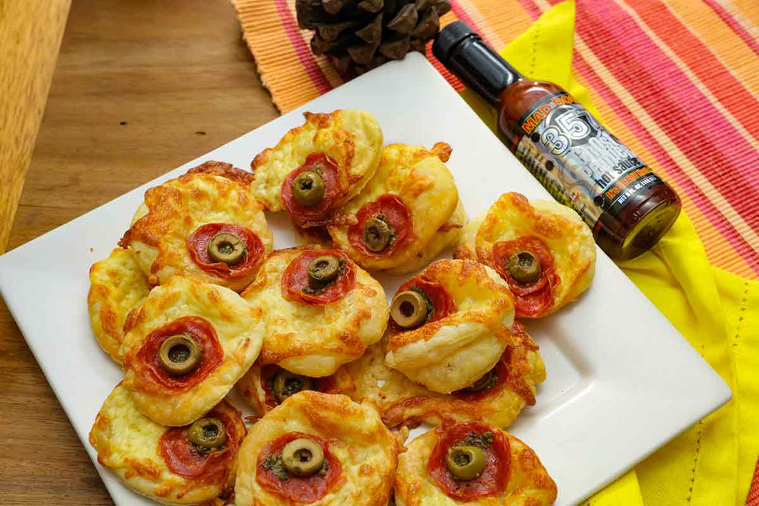 Monster Eyeball Pizzas