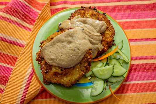 Pain on a Chain Chicken Fried Hamburger