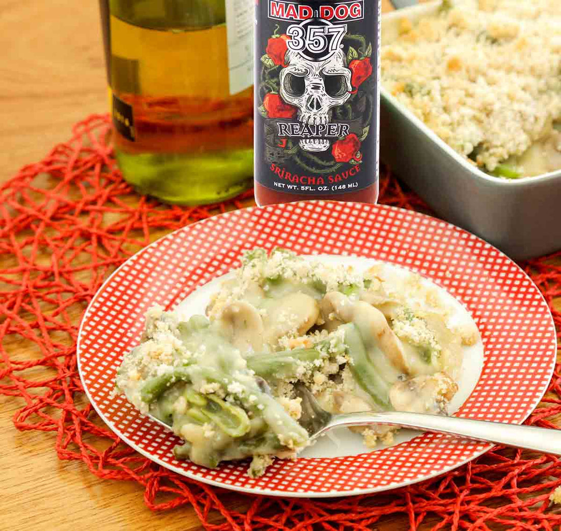 Red on Green Casserole