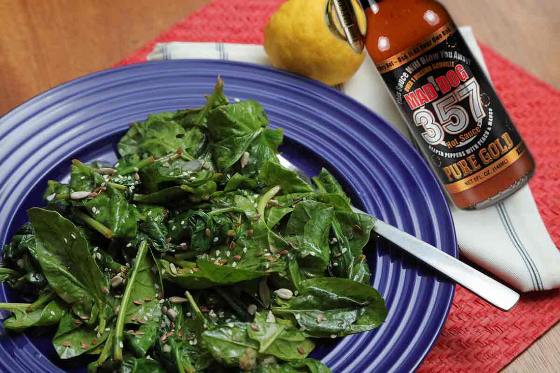 Sautéed Spinach with a Super Kick
