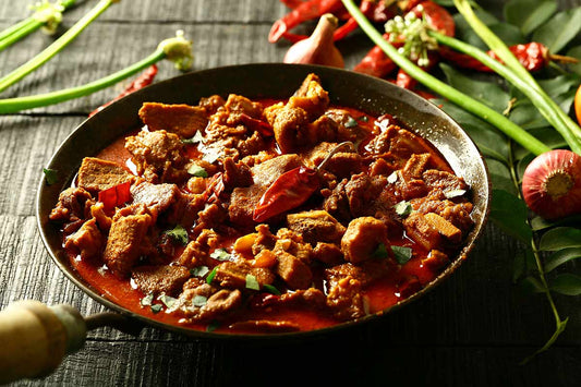 🔥 Spicy Beef Curry with Large Red Peppers; Dried Red Chili Peppers 🌶️🐂