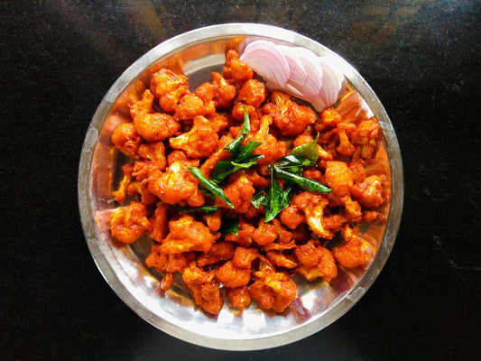 🔥 Spicy Indian-Style Cauliflower Fry with Ghost Pepper; Crispy Curry Leaves 🌶️