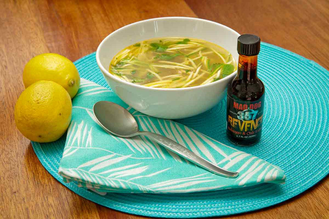 Zesty Chicken Zoodle Soup