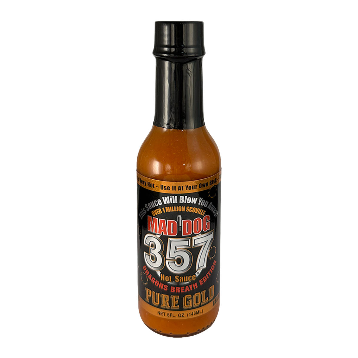 Mad Dog 357 Pure Gold Hot Sauce - Dragons Breath Edition